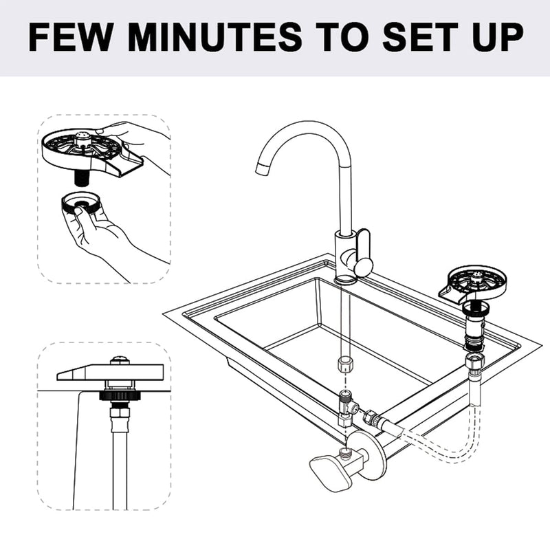 CrystalFlow™ Auto Glass Washer Kitchen Supplier 